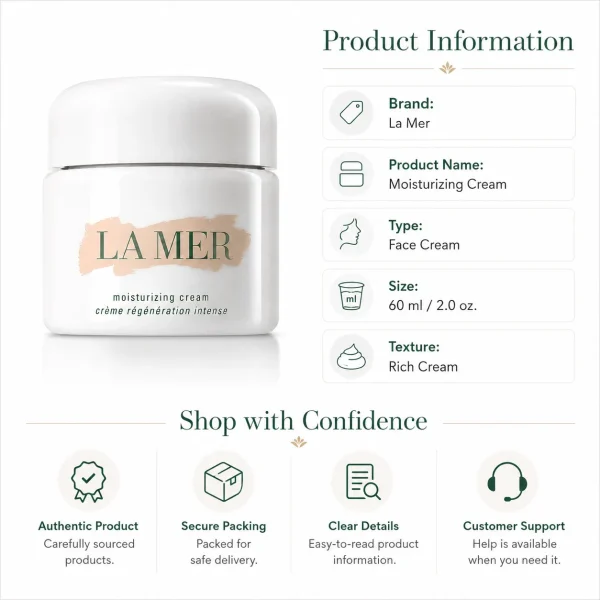 La Mer Creme de la Mer Moisturizing Cream 60ml La Mer Crème de la Mer Moisturizing Cream 60ml