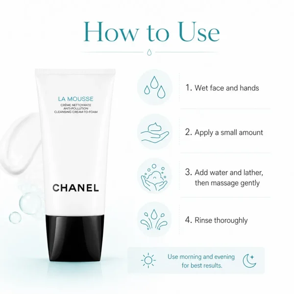 CHANEL La Mousse Camellia Cleansing Cream-to-Foam 125ml