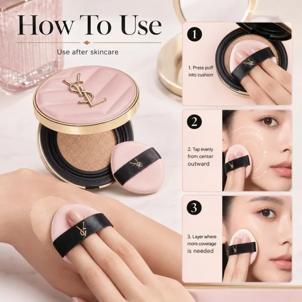 ChatGPT Image 2026年7月18日 10_37_23 (5) YSL Touche Éclat Glow-Pact Cushion Foundation SPF50+/PA++++ B10