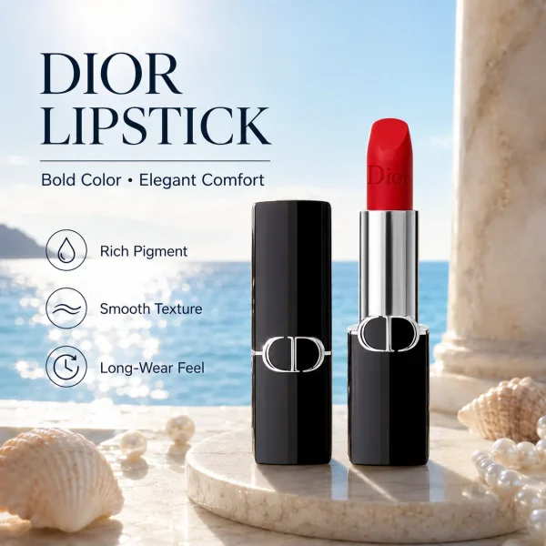 Dior Rouge Lipstick – Luxurious Color & Smooth Satin Finish