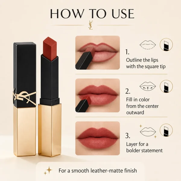 ChatGPT Image 2026年7月18日 11_25_59 (5) YSL The Slim Lipstick – Rich Color & Modern Satin Finish