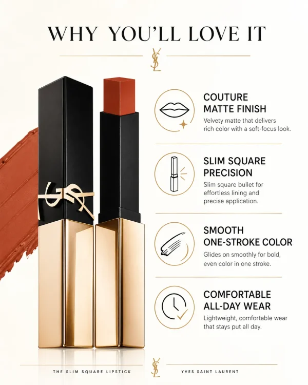 ChatGPT Image 2026年7月18日 11_31_34 (3) YSL Rouge Pur Couture The Slim Lipstick – Rich Color & Elegant Matte Finish