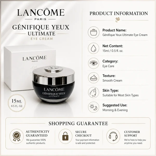 ChatGPT Image 2026年8月5日 11_49_19 (6) Lancôme Advanced Génifique Eye Cream 15ml Old Version