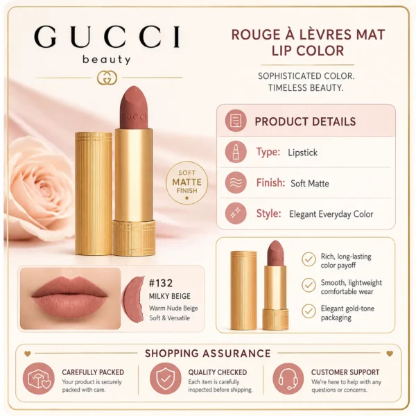 ChatGPT Image 2026年8月5日 15_24_47 (6) GUCCI Rouge à Lèvres Mat Lipstick
